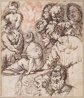 K II 077
<br/>
Figuurstudies
<br/>
<em>Anoniem It, Rome? (17de eeuw)</em>